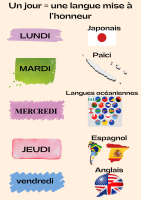 SEMAINE DES LANGUES du lundi 30 oseptembre au vendredi 4 octobre 2024